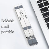 Laptop Stand, Laptop Holder Portable Computer Stand Desktop Holder Mount Foldable Riser with 7 Levels Adjustable Aluminum Alloy Compatible with MacBook Air Pro,HP,Lenovo More 10-15.6" Laptops