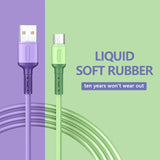 Lightning Cable silicone iPhone Charger Cord MFi Certified for iPhone 11 Pro Max, 11 Pro, X, Xs, Xr, Xs Max, 8, 8 Plus, 7 and More, Ultra Durable